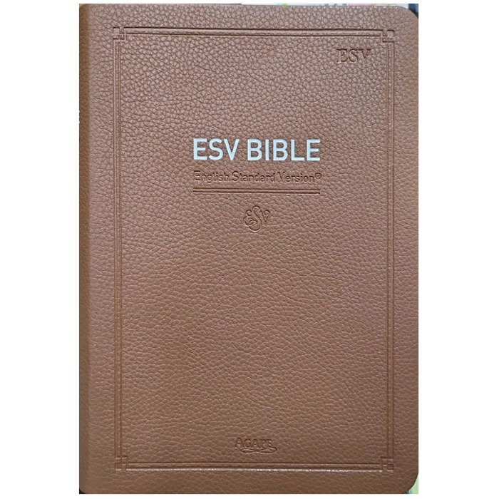 자체브랜드 ESV BIBLE (중/단본/색인/무지퍼/브라운)